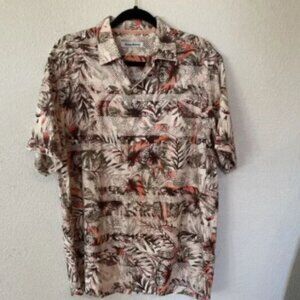 Tommy Bahama‎ T323219 GArden Of Hope And Courage Shirt Malibu Peach [M]
